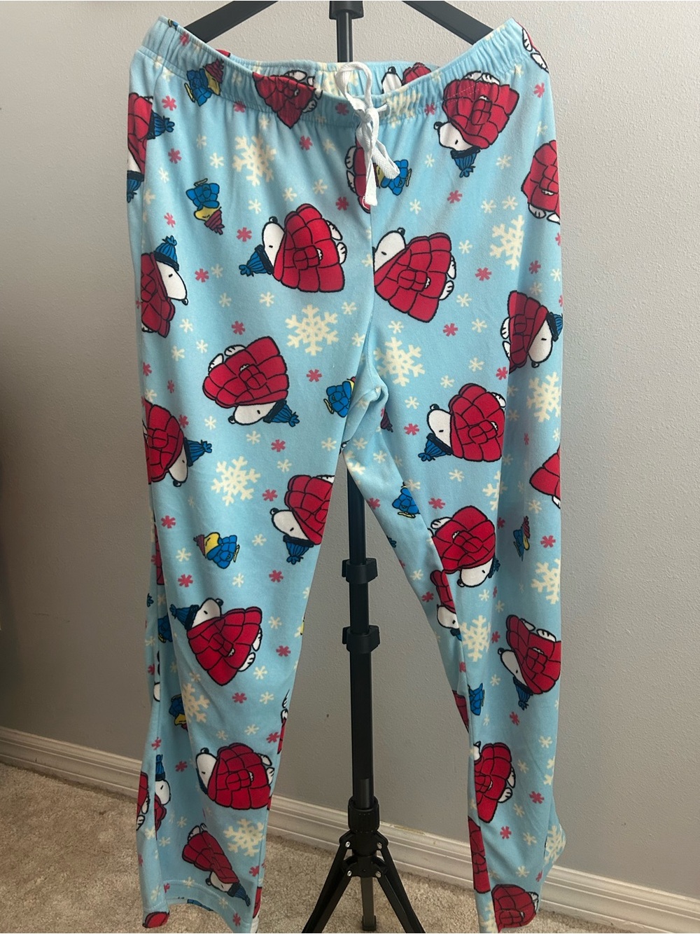 Snoopy Peanuts Light Blue Pajama Bottoms